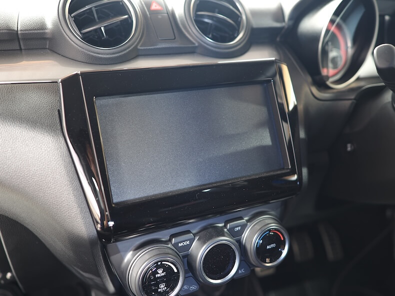 スズキスイフトスポーツのオーディオ取り付け部