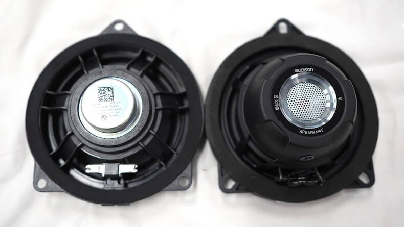 BMW5シリーズの純正スピーカーとオーディソンのスピーカー