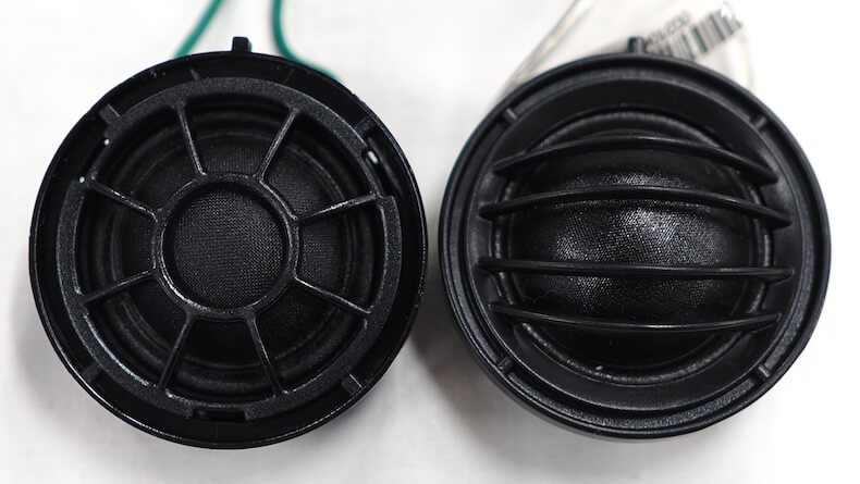 BMW5シリーズの純正ツィーターとオーディソンのツィーター