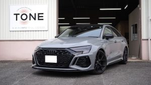 アウディ ＲＳ３ スピーカー交換とＤＳＰ取り付け