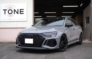 アウディ ＲＳ３ スピーカー交換とＤＳＰ取り付け